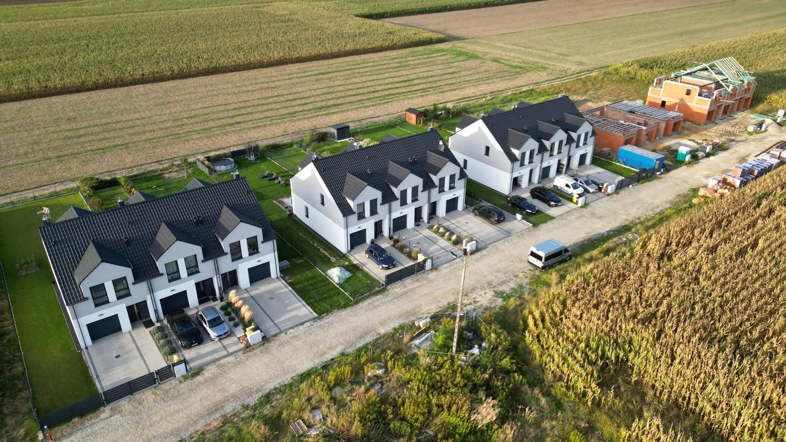 Osiedle Szafirowe w Smardzowie - widok z drona